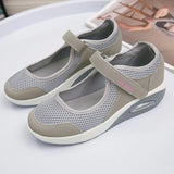 Cushion Platform Sneakers Women Breathable Mesh Spring Summer Casual Shoes Woman Plus Size 44 Ankle Strap Flats Zapato