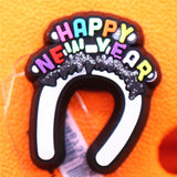 Metal&PVC Croc Charms Gorgeous Rhinestones Shoe Decorations Golden Brand Designer Shoes Accessories fit JIBZ Girls