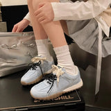 Breakj New Summer Sports Shoes Women's Moral Training Shoes Small White Shoes Non-Slip Running Shoes Women's Comfortable Platform Night Run Morning
