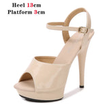 Striper Dance Shoes Women Sexy Show Sandals 13 15 17 CM High Heels Platform Sandals Girls Shoe Party Club Drop Sales Size
