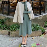 autumn winter bodycon O-neck basic slim A-LINE thick long dress women's dress female basic maix robe dresselegant