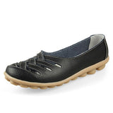 Genuine Leather Summer Women Flats Shoes 2021 Casual Shoes Breathable Ladies Loafers party Platform Women's