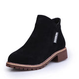 Breakj Women's Shoes 2023 Autumn And Winter New Frosted Women's Boots Short Boots British Martin Boots Women Fashion Thick And Thick Bottom Tide Cotton