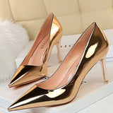 Shoes Woman Pumps Patent Leather High Heels Shoes Women Basic Pump Wedding Shoes Female Stiletto Women Heel Plus Size