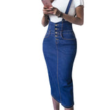 Skirts Womens 2022 New Bodycon Saia Midi Plus Size S~3XL Jupe Femme Elastic Faldas Mujer Slim Ladies Jeans Pencil