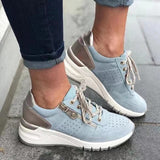 Breakj New Casual Women's Shoes Lace Lace Platform Large Size Single