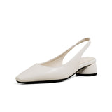 Breakj Back Empty Spring And Autumn Single Shoes Baotou Simple Low Heel Women's Shoes Size Size