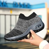 Women Sneakers Running Shoes Sports Shoes Breathable Mesh Comfortable Platform Shoes Air Cushion Sneaker
