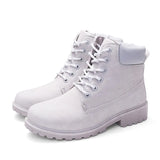 Boots For Women 2021 New Brand Snow Boots Fashion Warm Winter Boots Women Solid Square Heel Shoes Woman Plus Size
