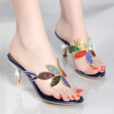 New Water Drill Sandals For Women In Summer Bohemian High-Heeled Flip-Flops Are