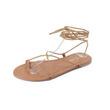 Sandals Women's Cross-Straps 2024 Summer New Simple Sandals Roman Sandals Women's Beach