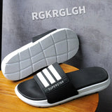 Home Slippers Soft Sole Bathroom Non-slip Indoor Shoes Flat Slides Summer Sandals Men Women Beach Outdoor Flip