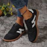 Women's Casual Sneakers New Women's Flat-Span Shoe Leather Soft Soles With Women's