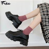 Women Boots Platform Shoes Keep Warm Short Plush Female Thick Heel White Punk Ankle Boots Autumn Winter Zapatillas De