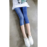 Printing Pants Women High Quality Capris High Waisted Floral Lady's Fitness Leggings Seventh Elastic Slim Short