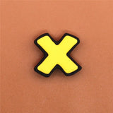 PVC Two Digital Fonts Shoe Charms Shoes Accessories Croc Shoe Buckle Decorations Shoe Ormaments fit JIBZ Party Kid's