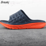 Men's Slippers Men's Large Size 47 Thick Sole Arch Support Cushioning Rehabilitation Slippers