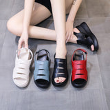 Breakj Heel Sandal Women's 2023 New Summer Fish Mouth Women's Shoes Large Size Platform Beach