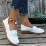 Pea Shoes Women's Spring Style 2023 New Light-Mouth Flat-Heeled Single-Color Shoes Women Women