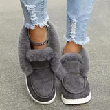 Breakj And Winter 2023 New Pure Color Suede Cotton Shoes Casual Snowshoes Low Top And Velvet Women's Cotton