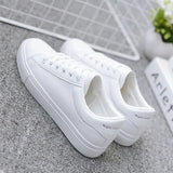 Breakj New Small White Shoes Female Korean Version Of Students With Flat Shoes Flat Sports Leisure Round Head Flat Women's Single