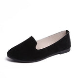 Flat Shoes 2021 Summer Suede Casual Platform Women Shoes Pointed Toe Candy Colors Footwear Party Shoe Ladies Large