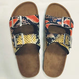 Women Sandals For Summer Shoes Women Snake Leopard Flats Sandals Female Slippers Plus Size Sandalias Mujer Women Flip