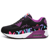 Running Sneakers Lace-up Air Cushion Breathable Mesh Sport Shoes Ladies Gym Sneakers Basketball Trainers Shoes