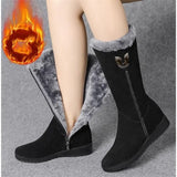 Gladiator 2022 New Winter Mature Warmth Mujer Botas Zipper Fashion Motorcycle Boots Designer Platform Women's