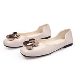 Women Fashion Flats Shoes Square Toe Buckle Sweet Shoes Ballet Flats Women Ballerinas Shoes Girls