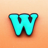 PVC Capital English Letters Shoe Charms Shoes Accessories Croc Shoe Buckle Decorations Ormaments fit JIBZ Party Kid's