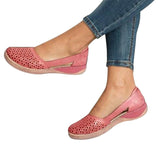 Women's Sandals Summer Handmade Ladies Shoes Leather Breathable Sandals Women Flats Retro Style Cusomized Dropship