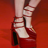 Dropship 2023 Spring Summer Pointed Toe Platform Women Shoes Fashion Show Pumps Sexy Woman Wedding Shoes Big Size