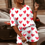 Dye Print Basic Two Piece Set Women Casual T-shirt And Shorts Outfits lounge Wear Summer Jogging Female Biker