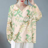 Bohemian Autumn Beach Floral Printed Blouse ZANZEA Women Vintage Casual Loose Long Tops Tunic Chemise Fashion Blusas