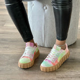 Breakj Spring And Autumn New Black Platform Platform Shoes Round Head With Student Biscuit Canvas Shoes Female Small White