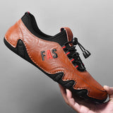New Spring Octopus Men's Shoes Net Breathable Casual Leather Shoes British Overfoot Lazy Peas Driving