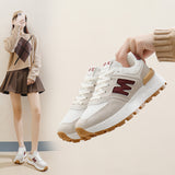 Breakj 2025 Spring Small White Shoes New Korean Ins Schoolgirls Heighten Platform Sports Board Shoes Casual Shoes
