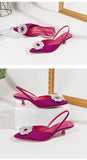 Summer shoes for women 2022 New Women's Shoes Wedding Shoes Sequined Exposed Documentary Shoes Pointed Toe Temperament