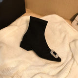 Breakj The Artifact! Square Head Showing Thin Elastic Boots In The Short Cylinder With Water Drill Black Thin Skinny