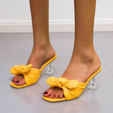 Breakj Size Slippers Female Spring / Summer 2023 New Fashion Bow To Wear