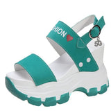 Breakj Sandals Female Fairy Wind Summer 2023 New Net Red Cake Platform Inside The Open Toe High