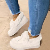 Boots 2021 Retro Style Snow Boots For Women Winter Shoes Thick Plush Platform Boots Women'S Flat Shoes Casual Botas