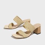 Breakj Selling Ladies Sandals Summer Refreshing Beach Holiday Fashion Casual Style Weaving Muller High