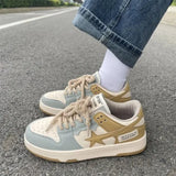 Women's Color Matching Casual Shoes 2023 Woman Vulcanize Sneakers Breathable Sport Walking Running Spring Platform