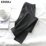 spring autumn solid Women Pants Winter Skinny Leggings pants Leggins Trousers basic bottom long Pants Female