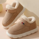 Home Men Cotton Slippers Winter New Casual Warm Plush Shoes Men Women Comfort Non Slip Platform Snow Boots Botas