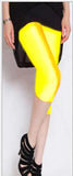 Summer Fluorescent Shiny Leggings Women Spandex Shinny Pant Elasticity Casual Trousers High Waist