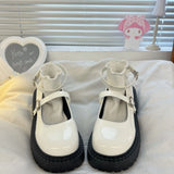 Lolita shoes heart platform shoes summer elegant Mary Janes Japanese soft girl JK uniform high heels college cute women's