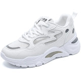 Breakj Korean Platform Dad Shoes 2025 Spring New Street Shot Students Running Sneakers Increased Leisure